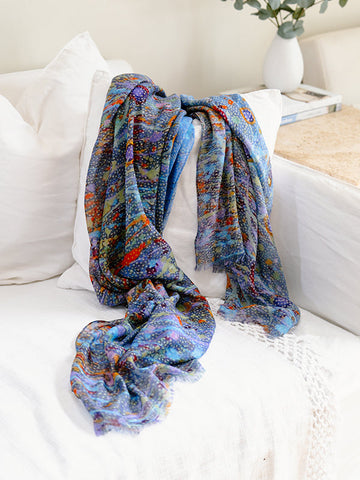 Koh - Aboriginal Morning Mist Rectangle Scarf