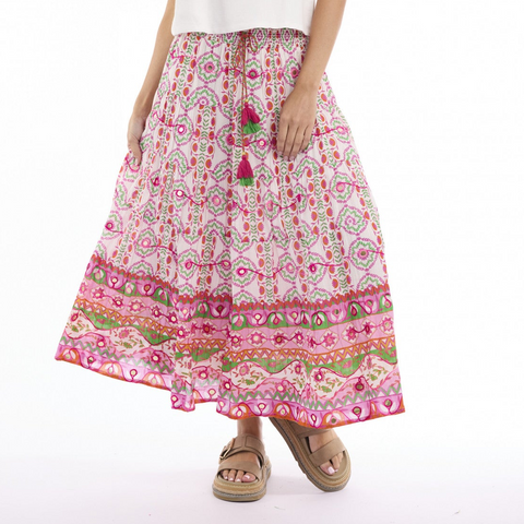 Orientique - Maalti Skirt - Pink