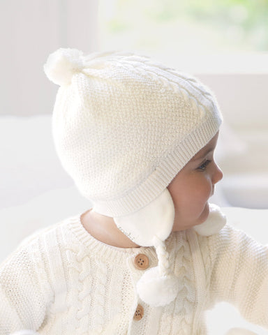 Toshi - Organic Earmuff Yummy Beanie - Cream