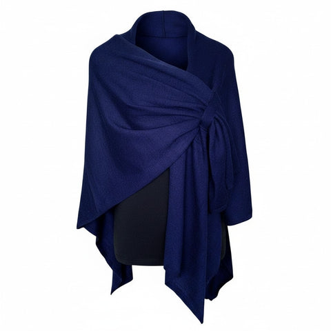 AUTN - Knitted Crossover Wrap - Royal Blue - PH350027-03