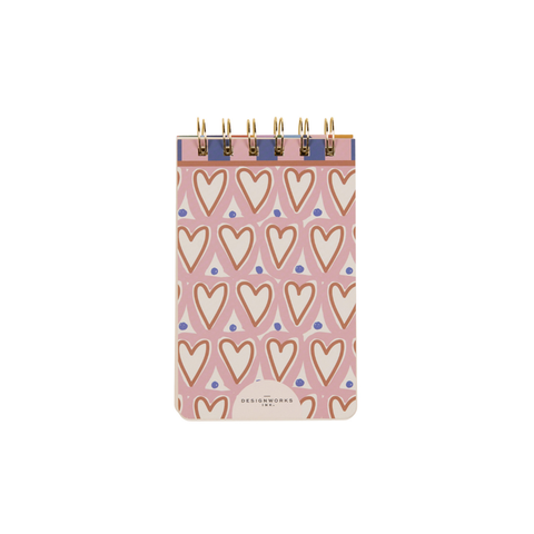 Designworks - A Dopo Hearts Twin Wire Notepad
