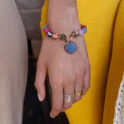 WorldFinds - Kantha Threadburst Toggle Bracelet