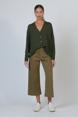 Namastai - V Neck Oversize Cardigan - Sludge