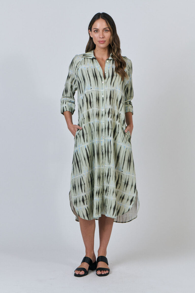 Naturals by O&J - Linen Shirt Dress-Exposure