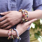 WorldFinds - Kantha Winding Bauble Bracelet