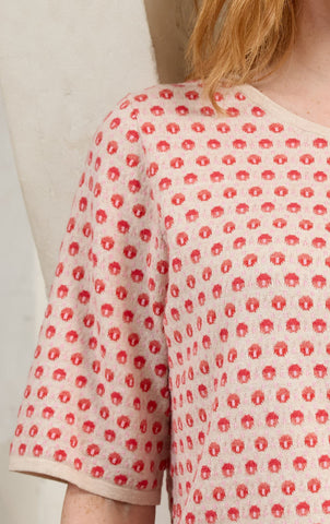 Mansted - Pomme Organic Cotton Blend T-Shirt – Soft Red