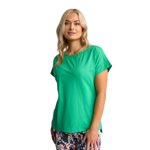 Vassalli - Thea Drop Sleeve Top - Summer Green