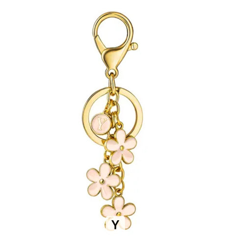 Melange Chic - Floral Personalised Keyring