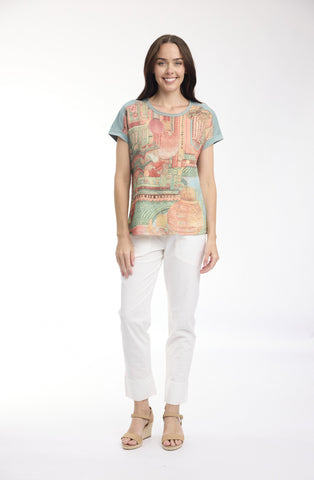 Orientique - Digital Printed T Shirt - Tropical Floral
