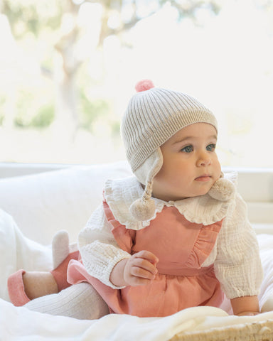 Toshi - Organic Earmuff Bobby Beanie - Oatmeal