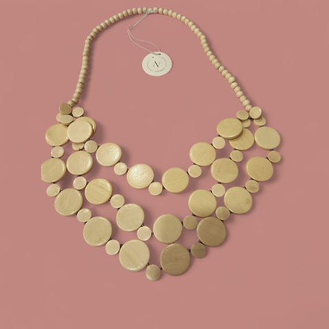 Namastai - Wooden Necklace - Natural