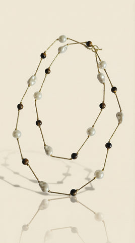 MCLuxe - Freshwater Pearl & Bead Necklace
