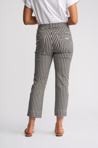 Vassalli - Tint 7/8 Pull On Pant - Black Gingham
