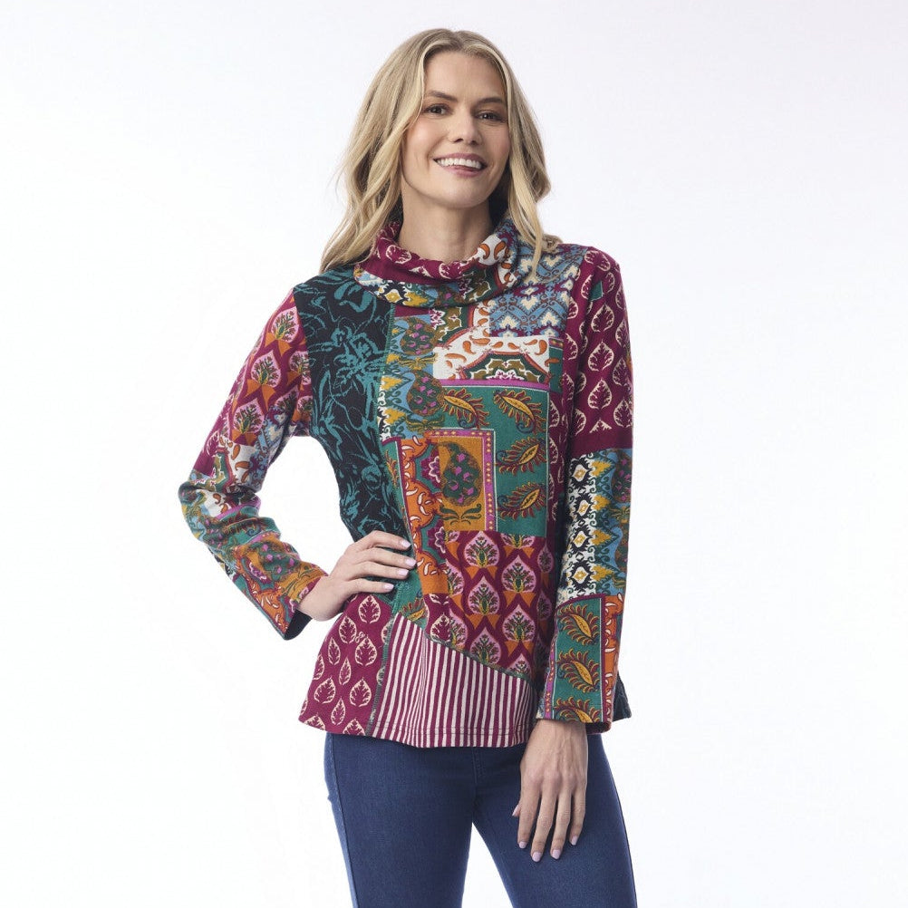Orientique - Patch Top Cowl- Prato