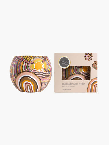 Koh - Aboriginal Journeys in the Sun Tealight Candle Holder