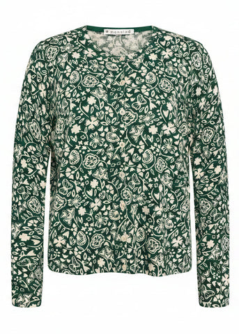 Mansted - Sunrise Organic Cotton Slub Cardi - Emerald