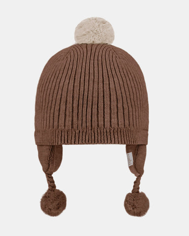 Toshi - Organic Earmuff Bobby Beanie - Peppercorn