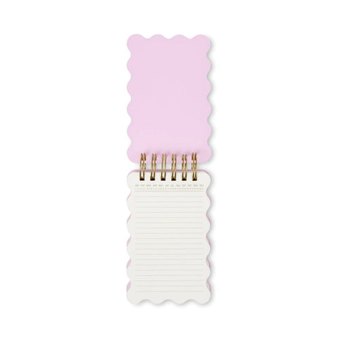 Designworks - Mix Credit Wavy Notepad - Cherry Peach Marbling