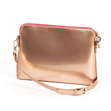 Liv & Milly - Ravello Crossbody Bag - Rose Gold