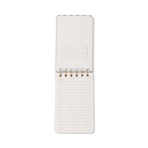 Designworks - Mix Credit Twin Wire Notepad - Wavy Blue