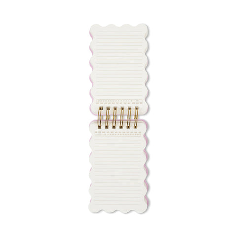 Designworks - Mix Credit Wavy Notepad - Cherry Peach Marbling