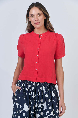 Naturals by O&J - Button Down Linen Shirt-Buoy