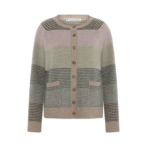 Mansted - Loire - Lambswool Cardigan - Mushroom