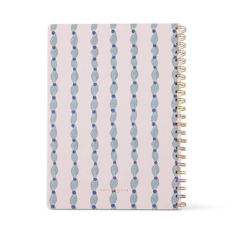 Designworks - Mix Credit Large Twin Wire Journal - wavy Blue