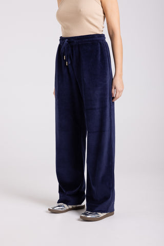 Two T's - Velour Pants - French Navy