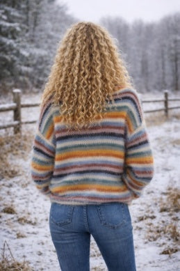 Cienna - Snowbird Striped Mohair Jumper