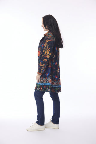 Orientique - Digital Mid Length Jacket - Embroidery