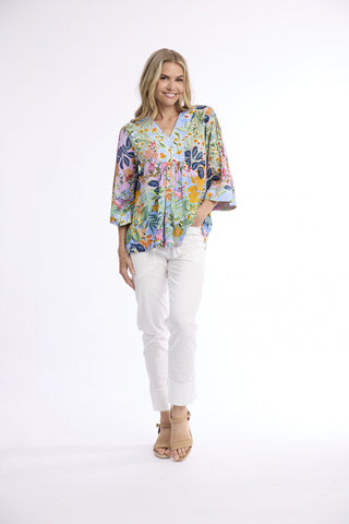Orientique - V Neck Top - Sur Mer
