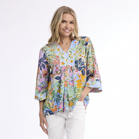 Orientique - V Neck Top - Sur Mer