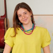 WorldFinds - Kantha Couplet Necklace-Tourqoise
