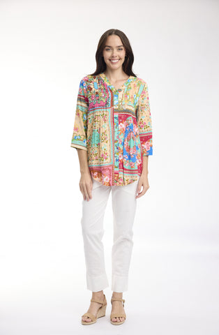 Orientique - Foulard Top Pleated Top Pleated - Fleur
