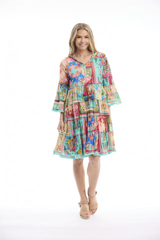 Orientique - Foulard Layered Dress - Fleur