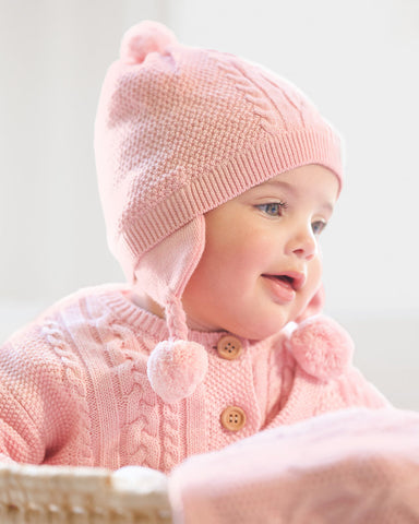 Toshi - Organic Earmuff Yummy Beanie - Misty Rose