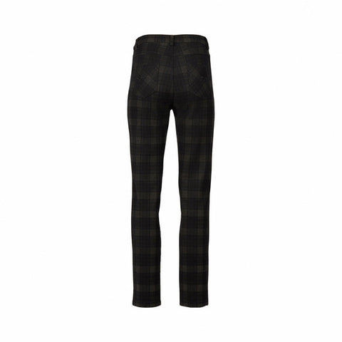 Vassalli - Slim Leg Full Length Printed Ponti Pant with Fly - Oak