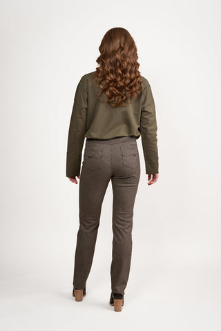 Vassalli - Slim Leg Full Length Printed Ponti Pull On - Harlow