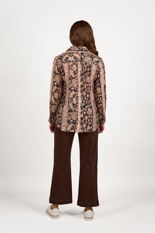 Vassalli - Long Sleeve Shirt with Button Placket Back - Charm