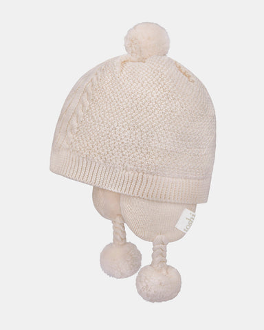 Toshi - Organic Earmuff Yummy Beanie - Oatmeal