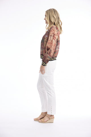 Orientique - Digital Printed Jacket with Zipper - Indian Vibes