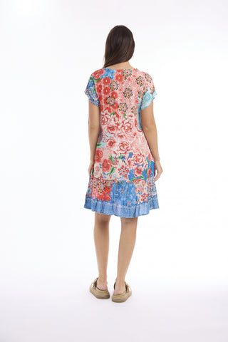 Escape by OQ - Printed Frill Hem Dress - Clarissa