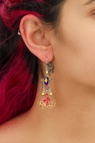 Ayala Bar - H2388  Plum Wine Set, Purple Earrings - Lirio