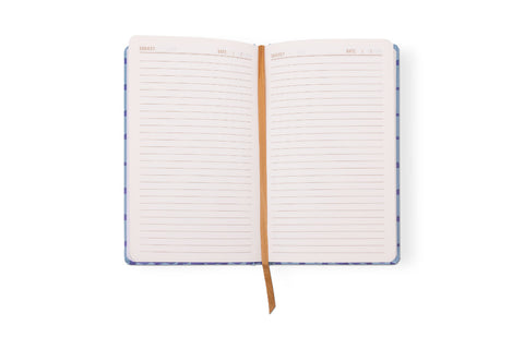Designworks - Mix Credit Tulip Journal - Blue Lattice