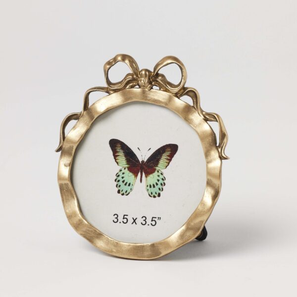 Pilbeam Living - Babette 3.5 x 3.5" Photo Frame - Antique Gold