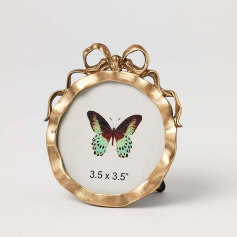 Pilbeam Living - Babette 3.5 x 3.5" Photo Frame - Antique Gold