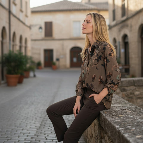 Cienna - Magnolia Viscose Silk Shirt
