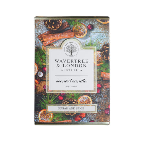 Wavertree and London - Double Wick Sugar & Spice Christmas Candle