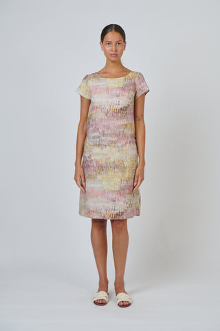 Naturals by O&J - Cap Sleeve Linen Dress - Jardin